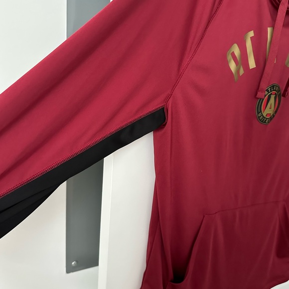 Atlanta United FC Mens L MLS Soccer Performance Hoodie Pullover - Picture 5 of 8